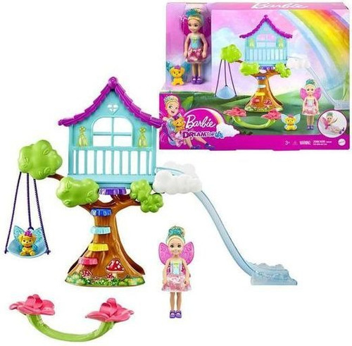 Barbie Dreamtopia - Chelsea Hada Y Casa Del Arbol - Mattel -