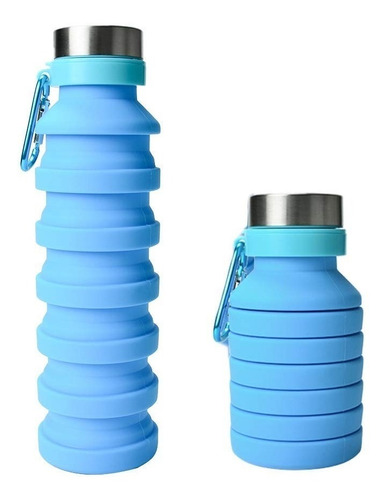 Botella Termo Vaso Plegable De Silicón Térmico Ecológico 550