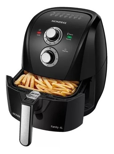 Fritadeira Eletrica Air Fryer Mondial Afn 40 Bfs 4l Sem Oleo Cor Preto 220v