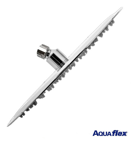 Imagen 5 de 10 de Flor Ducha Redonda 20cm Inox Caño 40cm 7051c C3 Aquaflex