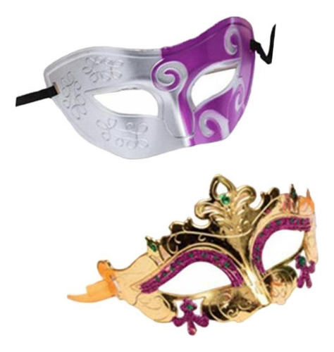 . 2x Máscaras Faciales For Fiesta De Halloween Máscaras