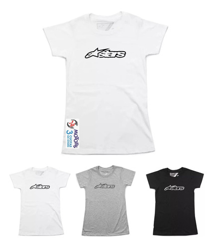 Jm Remera Casual Mujer Alpinestars Blaze Tee Blanca 