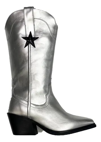 Botas Vaqueras Modernas Con Estrella Salamandra Sal0711 Cuotas