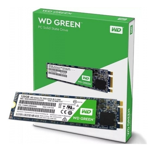 Disco sólido interno Western Digital WD Green WDS120G2G0B 120GB verde