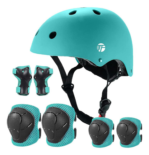 Casco De Bicicleta Ajustable Para Niños Con Rodilleras, Code