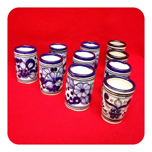 Imagen 5 de 6 de Set 75 Tequileros De Talavera Poblana Personalizados Tql