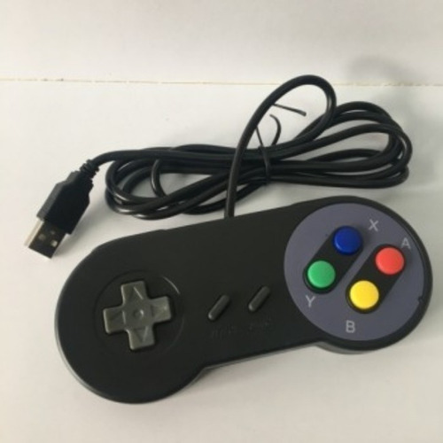 Imagen 2 de 2 de Pack 2 Controles Joystick Snes Usb Arcade Raspberry Pc Noteb