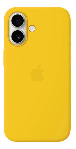 Funda Silicona Iphone 16 Silicone Case Amarillo Lisa