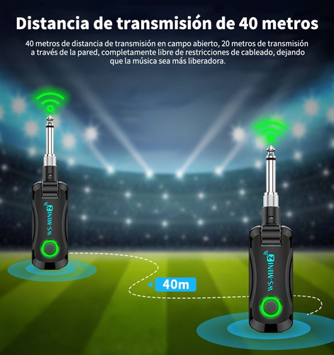 Transmisor Y Receptor Inalámbrico Guitarra 2.4ghz 48k 16bit