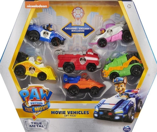 Paw Patrol The Movie  Patrulla Canina Movie Set De Vehiculos