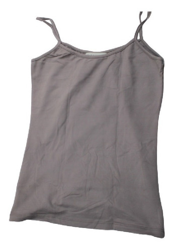 Musculosa Basica Tm Zara Woman &basic Beige Poliester 90