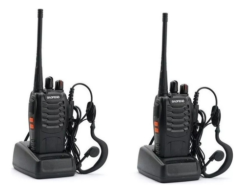 Dos Radio Transmisor Walkie Talkie Bf-888s Baofeng Woki Toki