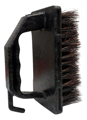 Cepillo De Cerdas Naturales Para Picar Pintura Negro