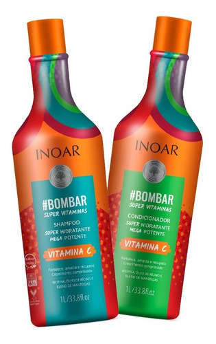 Inoar Kit Bombar Shampoo E Condicionador 1 L