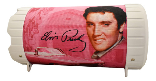 Elvis Speaker Mini Multimedia Portátil - Guitarras Rosadas