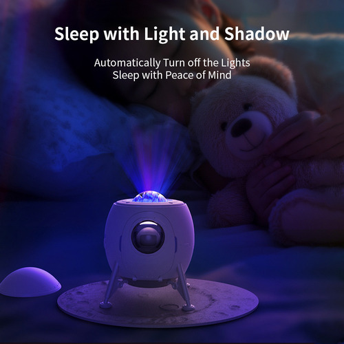 Proyector Nocturno Star Lights Para Techo, Diseño Lunar Land