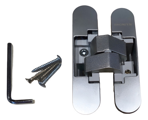 Bisagras Ocultas Invisible Cromo Mate 110mm Bronzen (par)x2