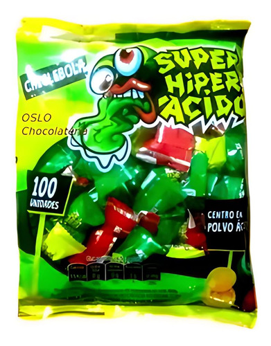 Super Hiper Acido Chicles - Caja X 100 Und