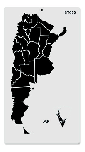 Stencil Decorativo Mapamundi Planisferio Mapas De Argentina