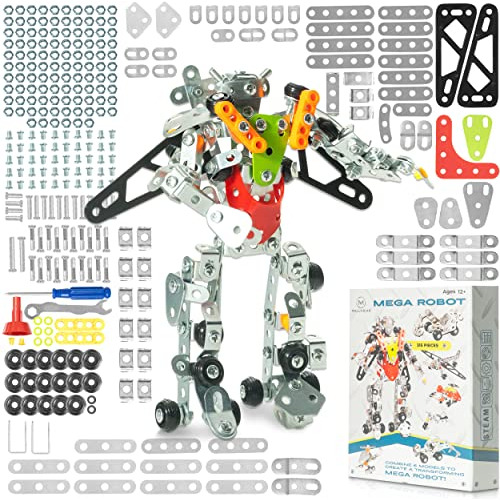Maluvrian Erector Set Transformer Mega Robot For Boys - Girl