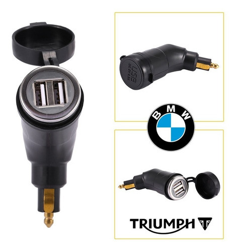 Soporte De Moto Para Celular + Toma Usb Hella Europea Bmw