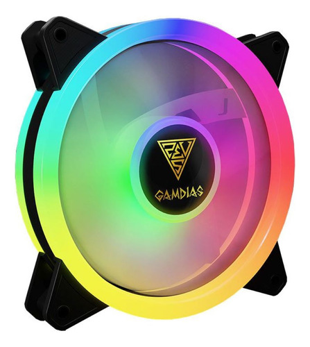 Fan Gamer Gamdias Aeolus M2-1204r Argb C/ Controle 4 X 120mm