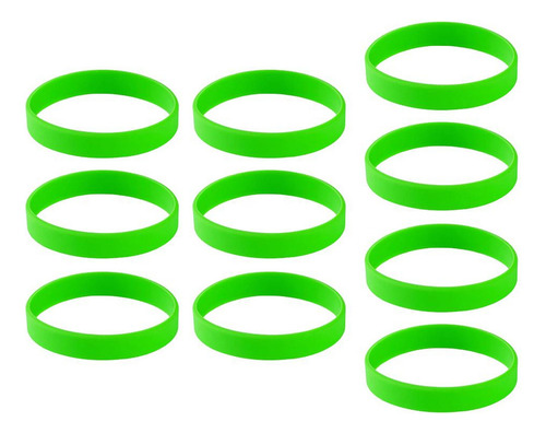 Nuevo Set De Pulseras Deportivas De Silicona For Mujer Verde