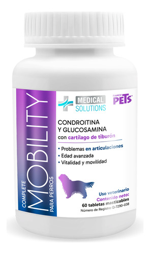 Complete Mobility Perros C/condroitina Y Glucosamina 60 Tab