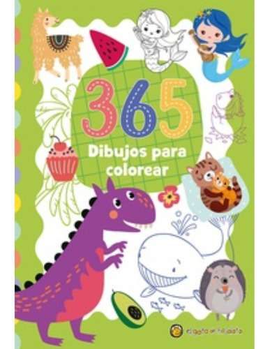 Libro 365 Dibujos Para Colorear - Gato De Hojalata