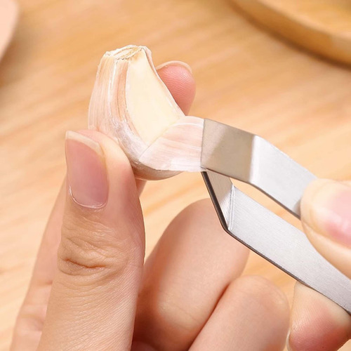 2 Pieces Garlic Peeler Kitchen Gadgets Bone Tweezers Serving
