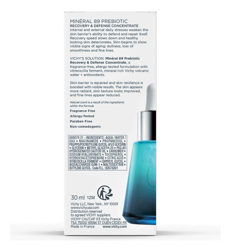 Sérum Vichy Mineral 89 Niacinamida 30ml Antiedad