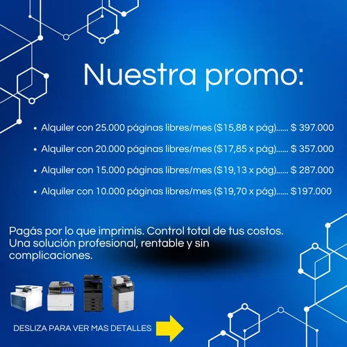 Alquiler De Impresoras Y Copiadoras San Miguel Y Alrededores