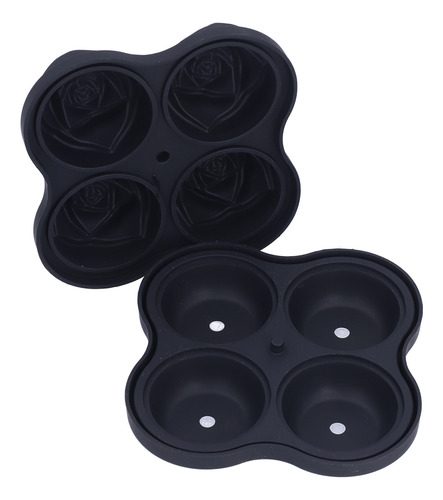 Molde De Bandeja De Hielo De Silicona 4hole Rose Mold Ball M