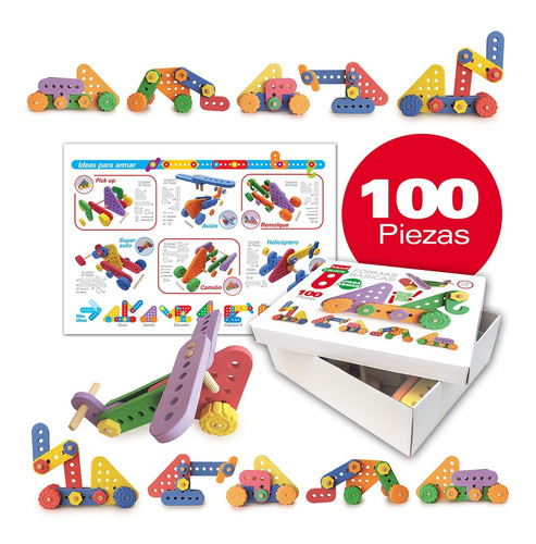 Imagen 1 de 2 de Formas Básicas - Construcción 100 Piezas