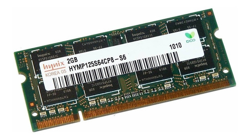 Memoria RAM color verde 2GB 1 SK hynix HYMP125S64CP8-S6