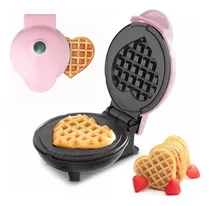Comprar Mini Electrodomesticos Wafleras En Forma De Corazón Rosa