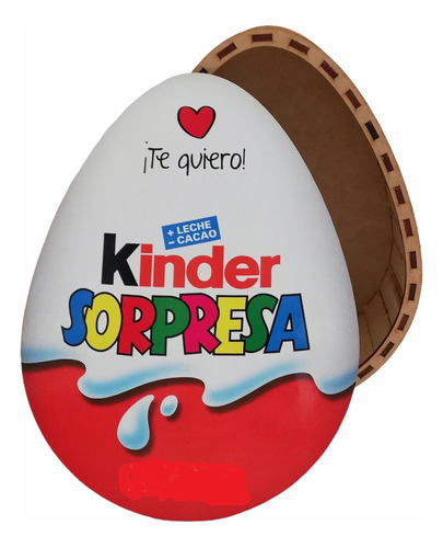 Huevo Kinder Sorpresa Caja Mdf Sin Personalizar 5 Pza