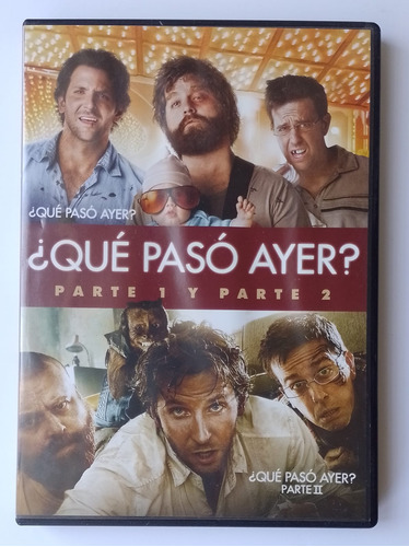 Dvd Qué Pasó Ayer? 1 Y 2- Usado Impecables - Original