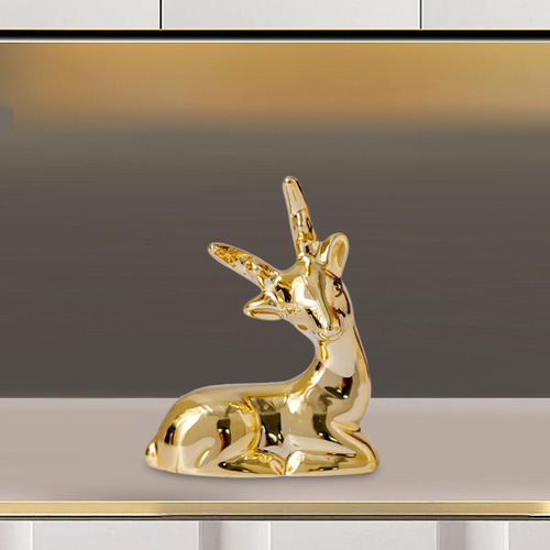 Figuras De Renos Estatuas De Ciervos Electrochapadas Para El
