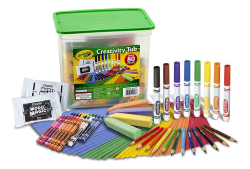 Set Creativity Tub Estuche 80 Piezas Crayola