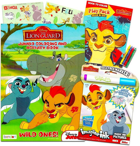 Juego De Libros Para Colorear De Disney Junior Lion Guard