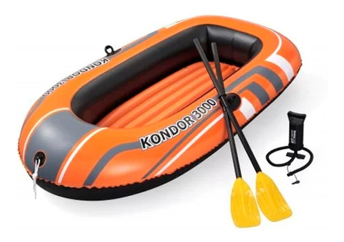 Bote Inflable Rafting Con Remos+inflador + Remos Hts