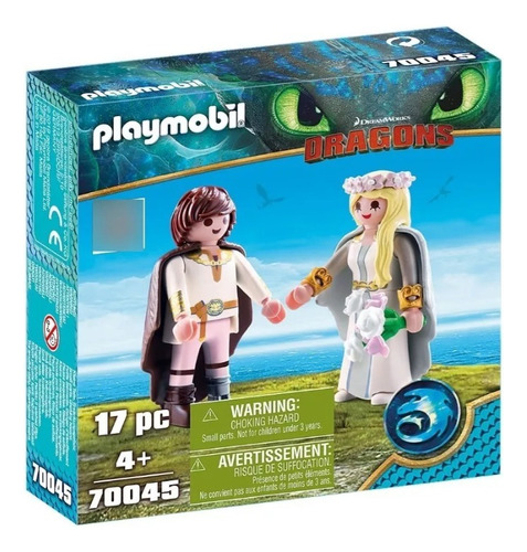 Dragons Hipo Y Astrid Boda 8cm 17pz 70045 Playmobil