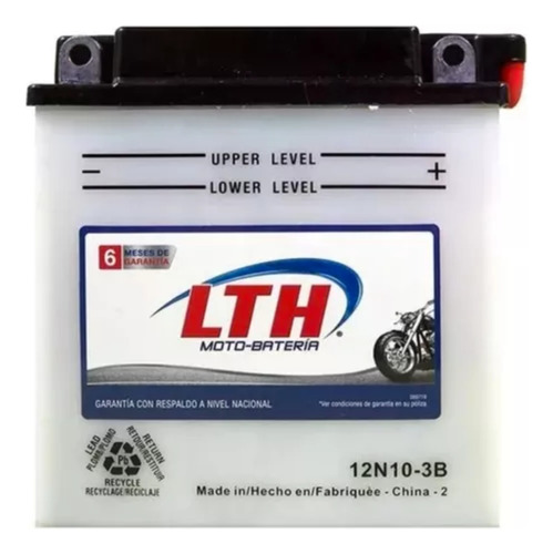 Batería Para Moto, Motobateria Lth 12n10-3b