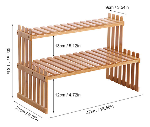 Soporte Para Plantas De Bambú, Estante De Encimera, Maceta,