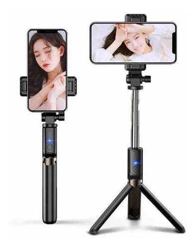 Imagem 1 de 3 de Bastão De Selfie Tripé Monopod Profissional Dobrável Celular
