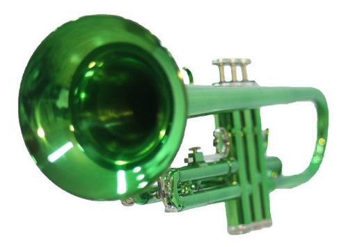 Trompete Bb Green Sib Tone com estojo Cyruswinds 6418grcw