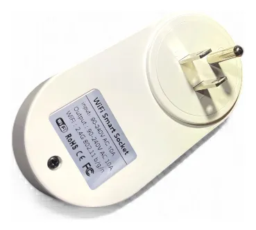 Enchufe Inteligente Smart Plug Wifi Control App Color Blanco