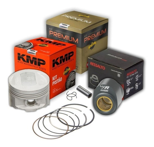 Kit Pistão Kmp Premium 4mm Comando Wgk Bravo Titan 125 2006