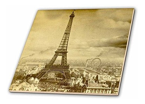 3drose Ct_6795_1 Torre Eiffel Paris Francia 1889-sepia Tono